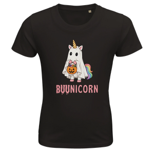 Barn t-shirt - BUUnicorn (halloween edition) - Pyntat - Presenter och vardagsprodukter med personlighet
