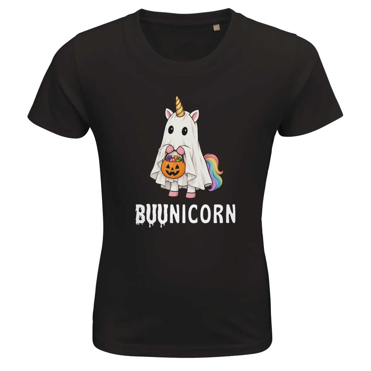 Barn t-shirt - BUUnicorn (halloween edition) - Pyntat - Presenter och vardagsprodukter med personlighet