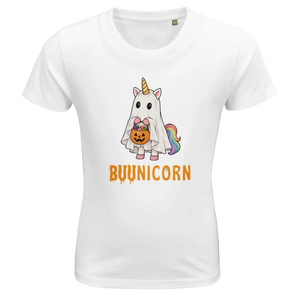 Barn t-shirt - BUUnicorn (halloween edition) - Pyntat - Presenter och vardagsprodukter med personlighet