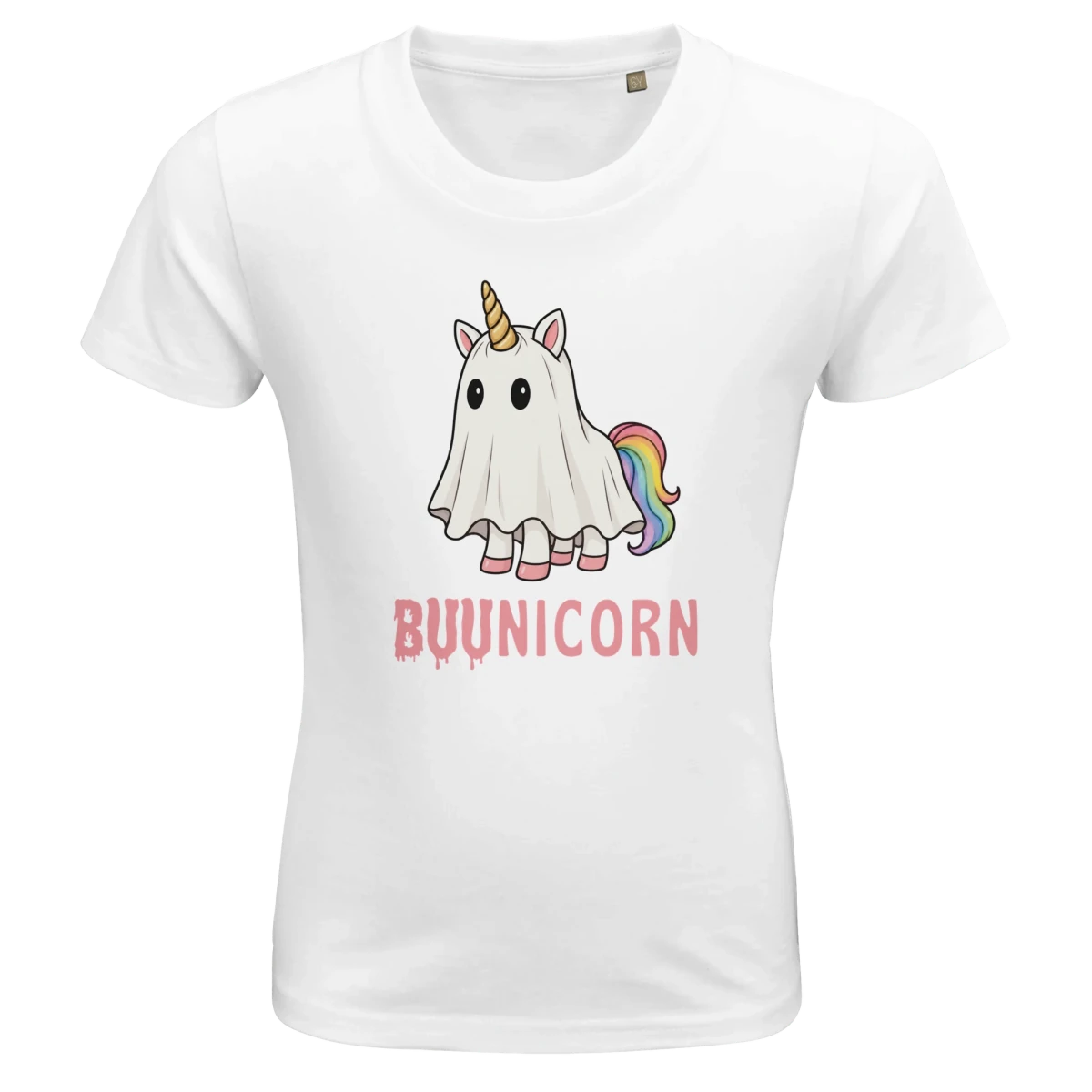 Barn t-shirt - SpökEnhörning (halloween edition) - Pyntat - Presenter och vardagsprodukter med personlighet