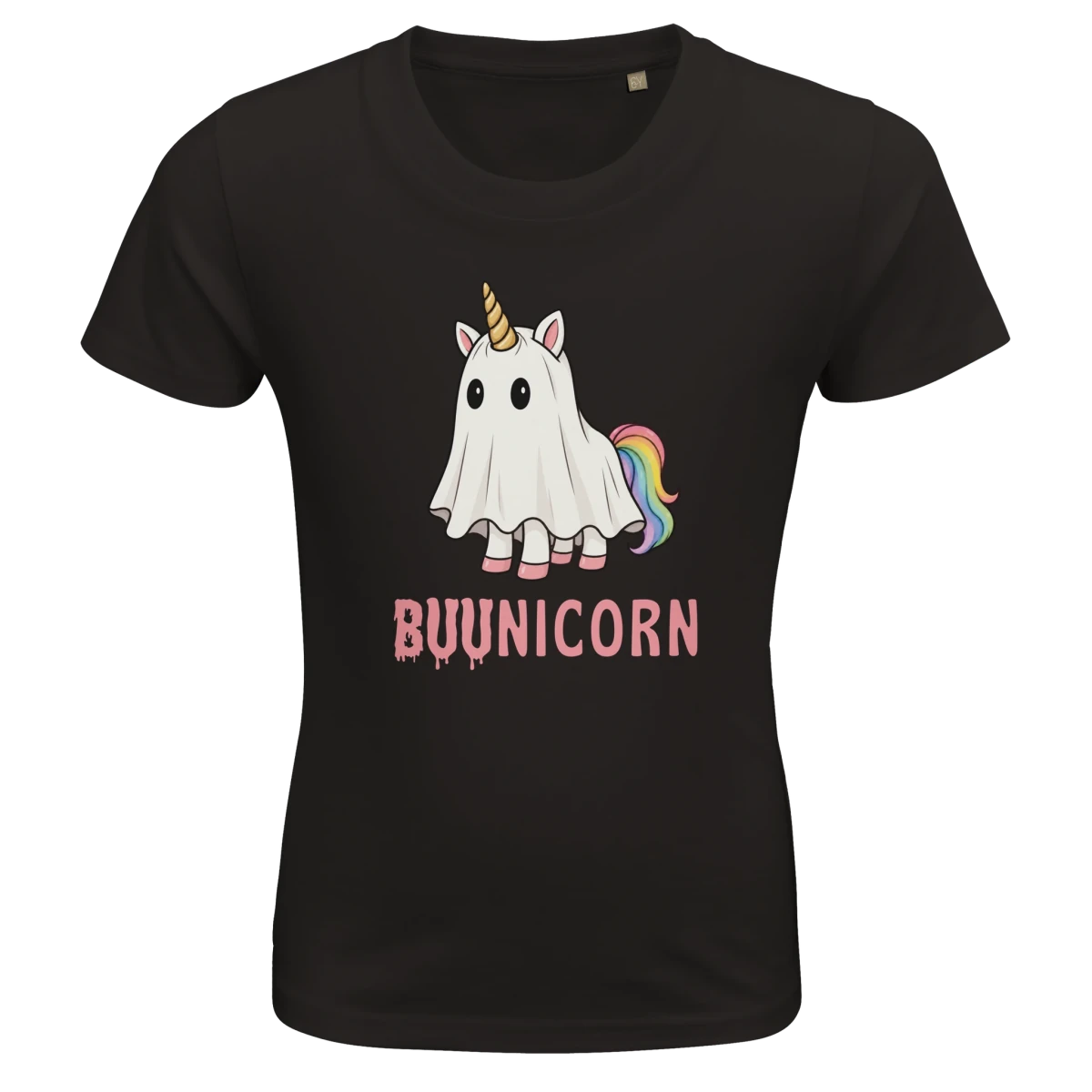 Barn t-shirt - SpökEnhörning (halloween edition) - Pyntat - Presenter och vardagsprodukter med personlighet