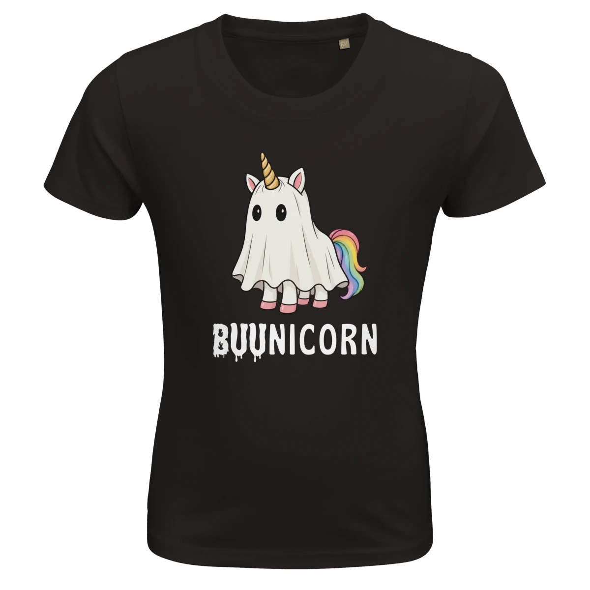 Barn t-shirt - SpökEnhörning (halloween edition) - Pyntat - Presenter och vardagsprodukter med personlighet