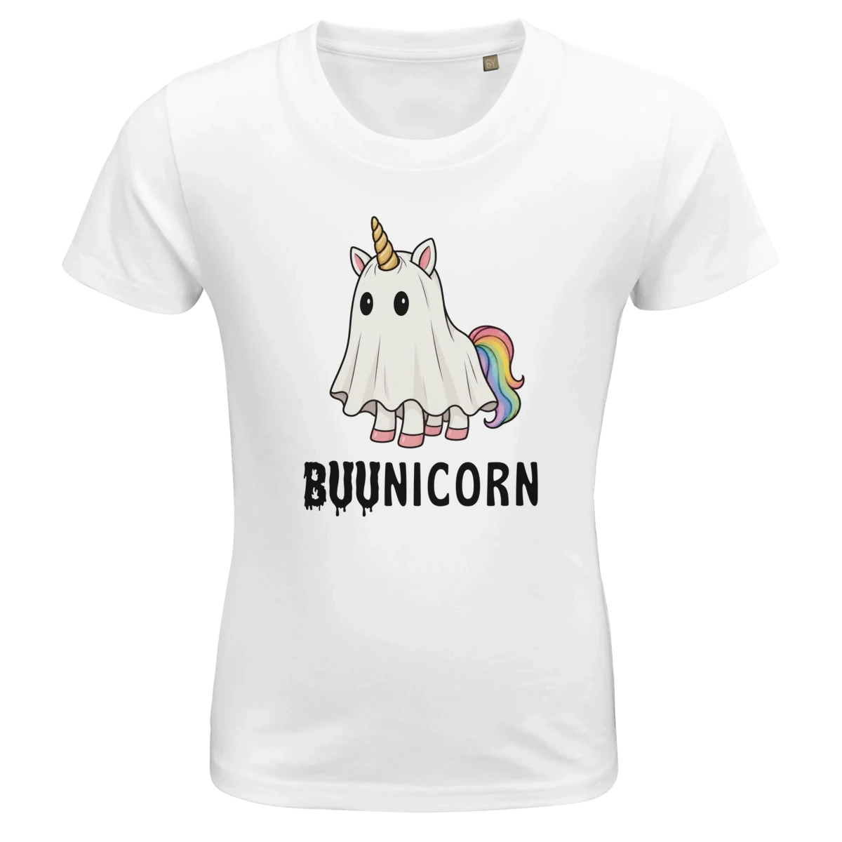Barn t-shirt - SpökEnhörning (halloween edition) - Pyntat - Presenter och vardagsprodukter med personlighet