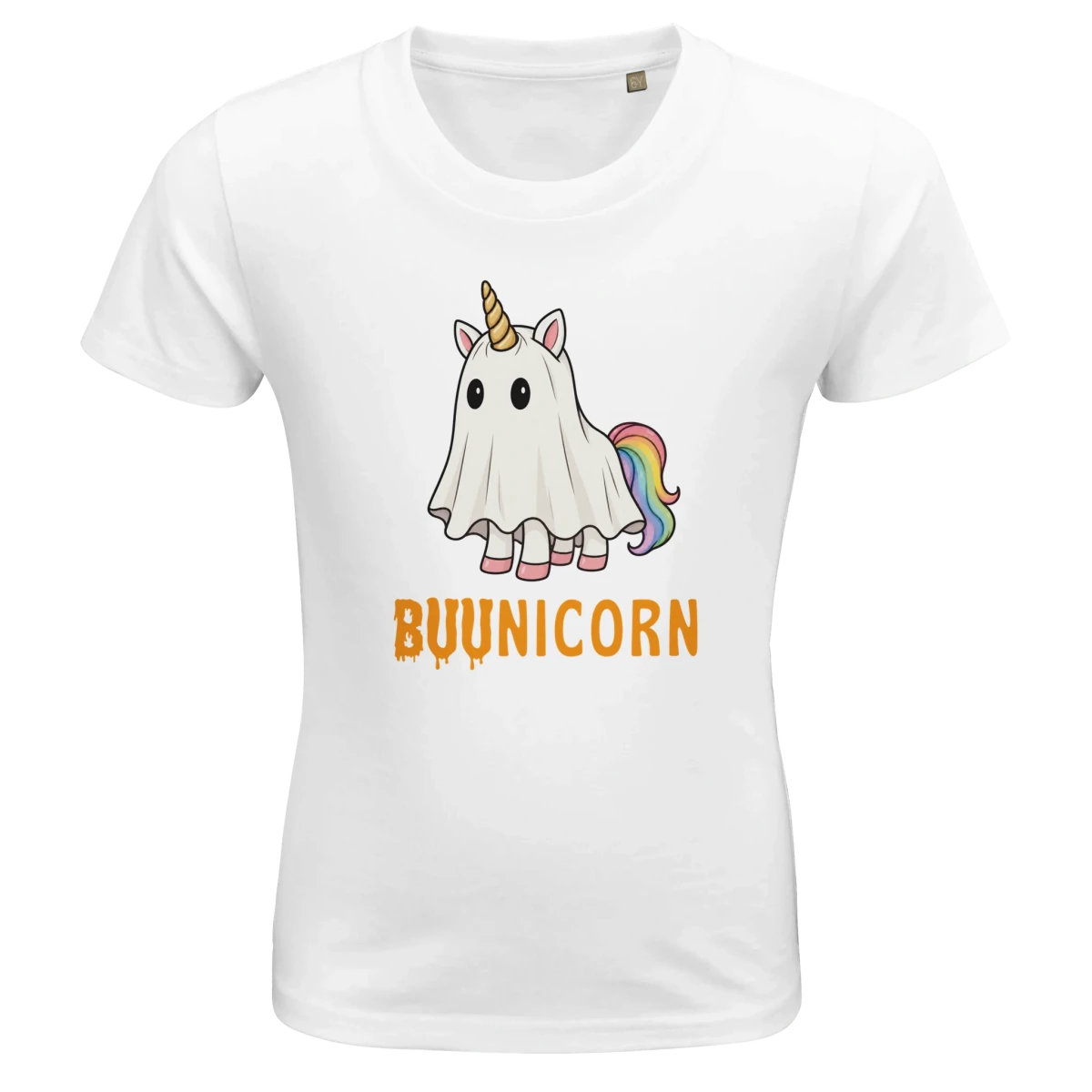 Barn t-shirt - SpökEnhörning (halloween edition) - Pyntat - Presenter och vardagsprodukter med personlighet