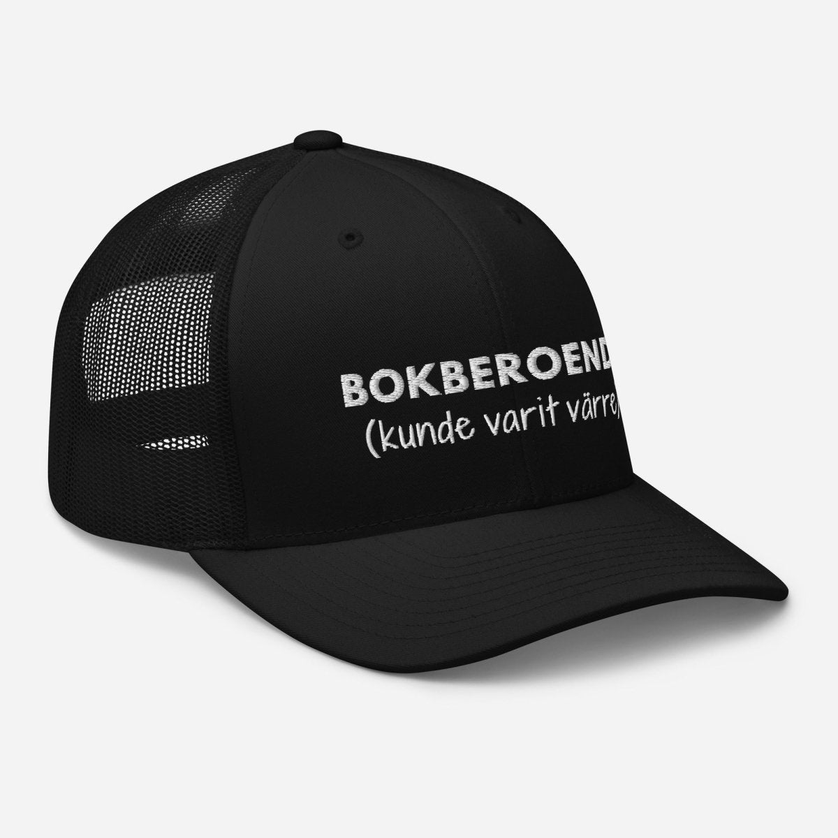 Broderad onesize keps - Bokberoende - Pyntat - Presenter och vardagsprodukter med personlighet