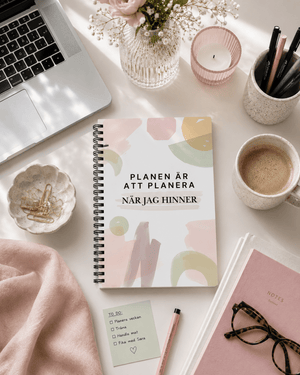 Rolig notebook med citat för planeraren som alltid ska börja snart – från Pyntat.