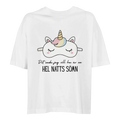 Oversize t-shirt med texten "Det enda jag vill ha är en hel natts sömn".