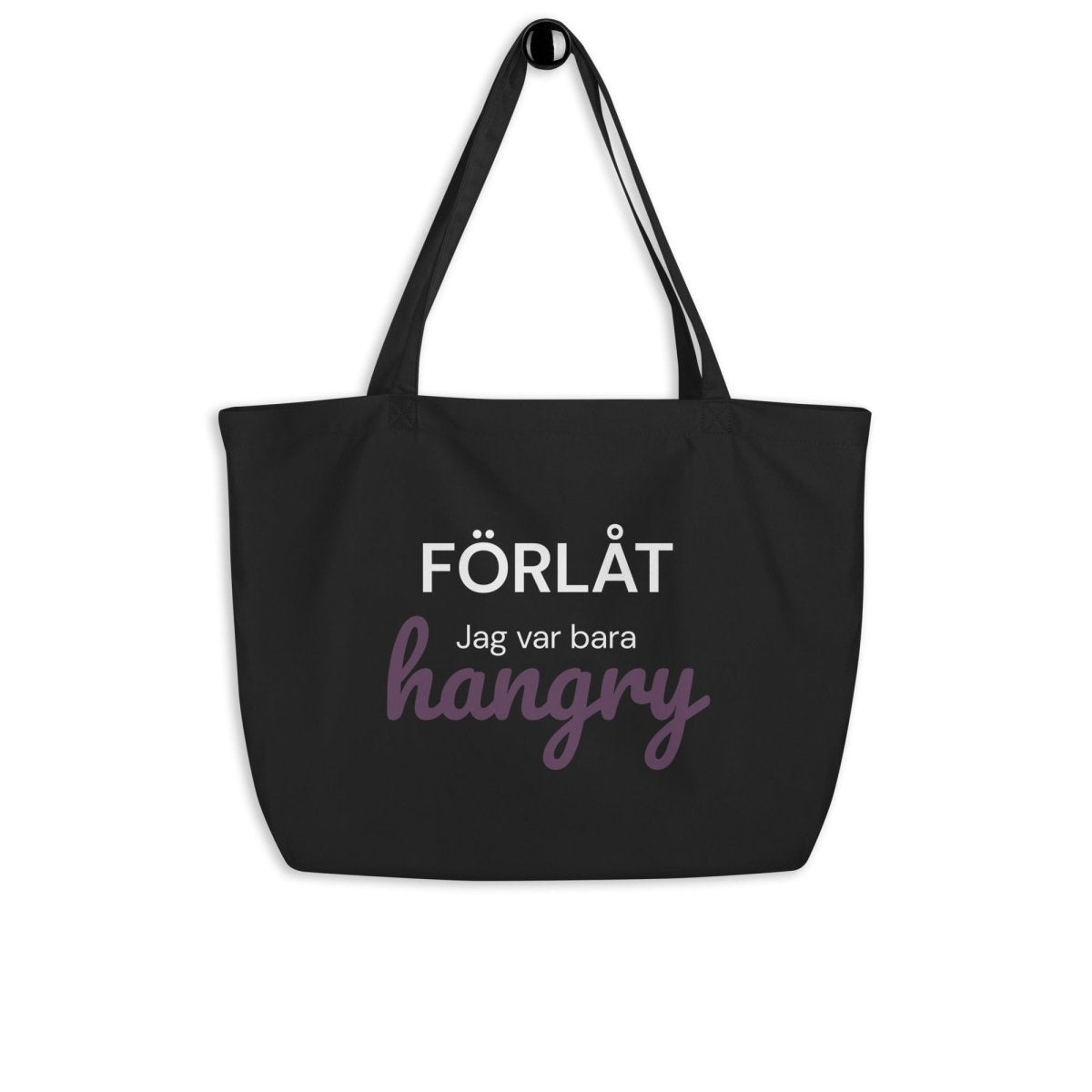 Tygpåse XL - Hangry - Pyntat - Tygpåsar med citat, presenter och uttryck att matcha med familj och vänner
