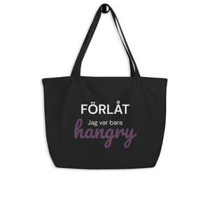 Tygpåse XL - Hangry - Pyntat - Tygpåsar med citat, presenter och uttryck att matcha med familj och vänner