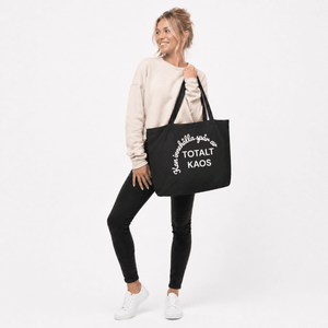 Tygpåse XL - Kan innehålla spår av - Pyntat - Tygpåsar med citat, presenter och uttryck att matcha med familj och vänner