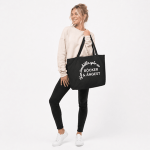 Tygpåse XL - Kan innehålla spår av - Pyntat - Tygpåsar med citat, presenter och uttryck att matcha med familj och vänner